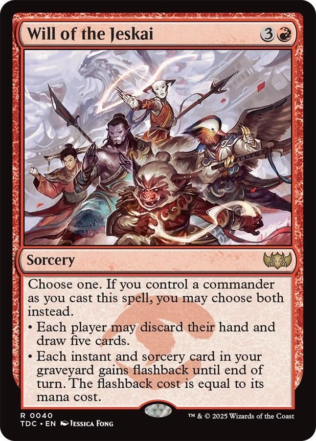 SJ Will of the Jeskai - Commander: Tarkir: Dragonstorm (TDC) Commander: Tarkir: Dragonstorm