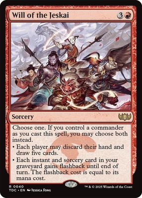SJ Will of the Jeskai - Commander: Tarkir: Dragonstorm (TDC) Commander: Tarkir: Dragonstorm