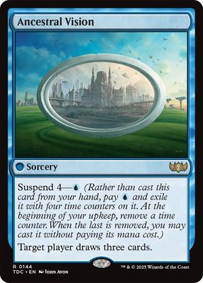 SJ Ancestral Vision - Commander: Tarkir: Dragonstorm (TDC) Commander: Tarkir: Dragonstorm