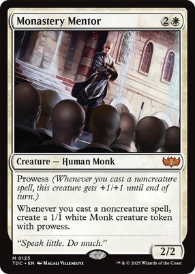 SJ Monastery Mentor - Commander: Tarkir: Dragonstorm (TDC) Commander: Tarkir: Dragonstorm