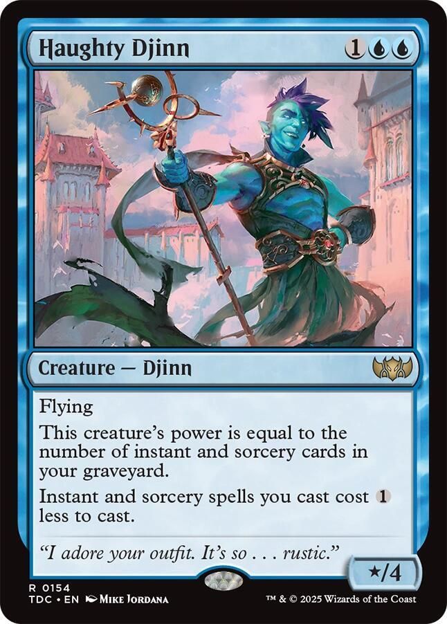 SJ Haughty Djinn - Commander: Tarkir: Dragonstorm (TDC) Commander: Tarkir: Dragonstorm