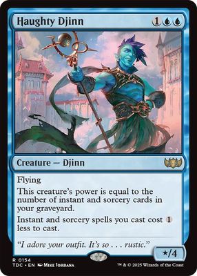 SJ Haughty Djinn - Commander: Tarkir: Dragonstorm (TDC) Commander: Tarkir: Dragonstorm