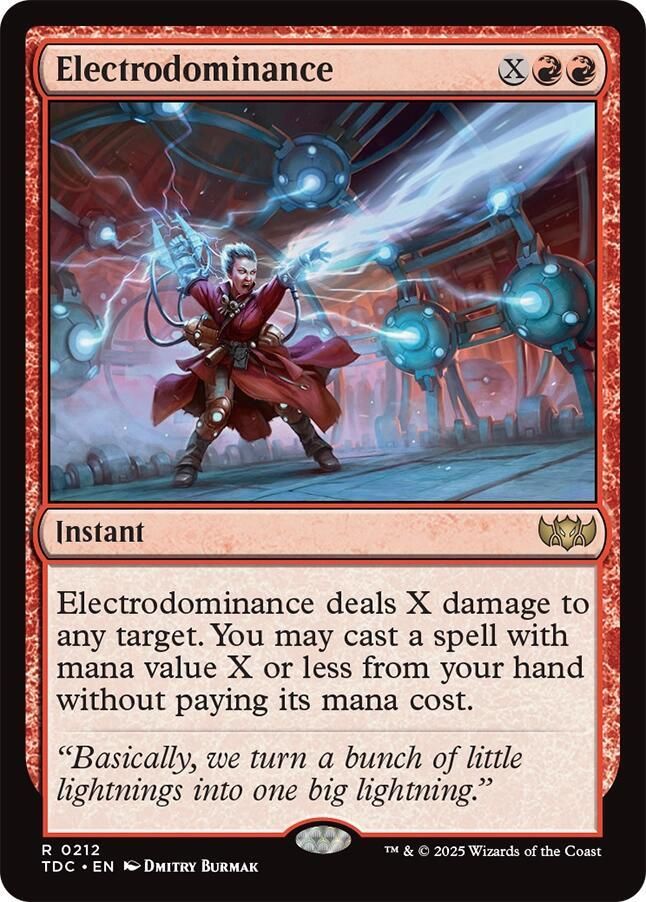 SJ Electrodominance - Commander: Tarkir: Dragonstorm (TDC) Commander: Tarkir: Dragonstorm