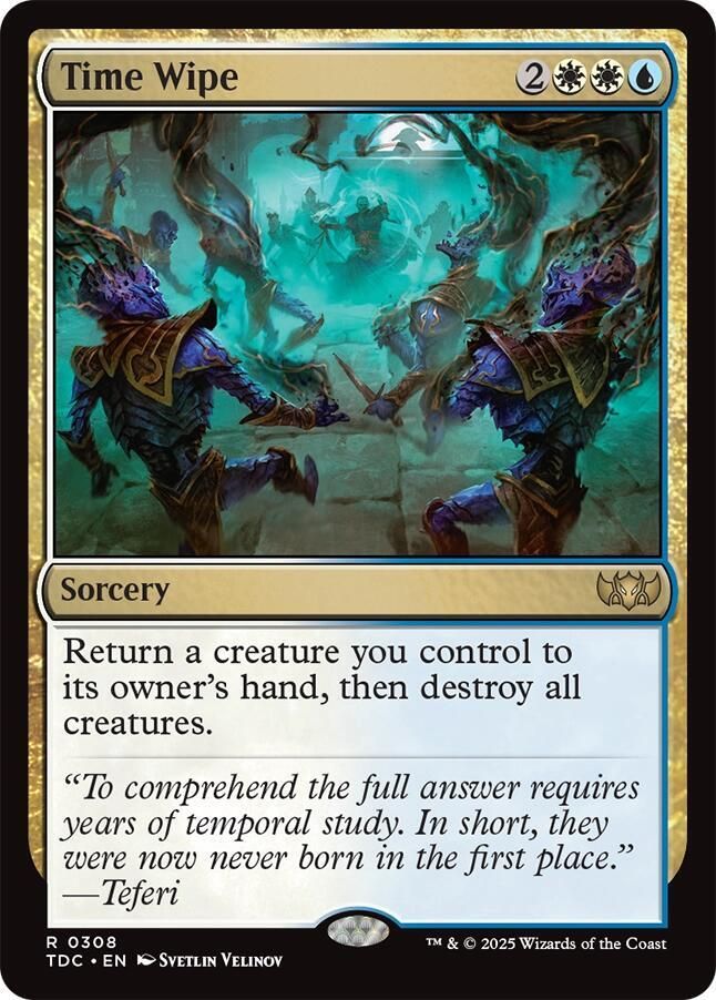 SJ Time Wipe - Commander: Tarkir: Dragonstorm (TDC) Commander: Tarkir: Dragonstorm