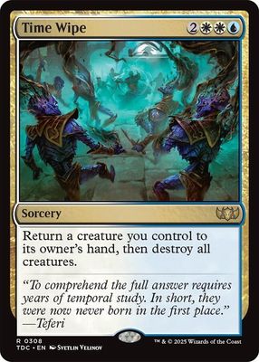 SJ Time Wipe - Commander: Tarkir: Dragonstorm (TDC) Commander: Tarkir: Dragonstorm