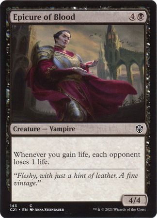 Epicure of Blood 143 Commander 2021 Singles