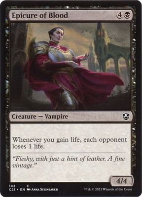 Epicure of Blood 143 Commander 2021 Singles
