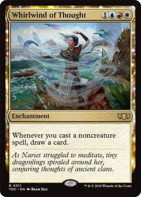 SJ Whirlwind of Thought - Commander: Tarkir: Dragonstorm (TDC) Commander: Tarkir: Dragonstorm