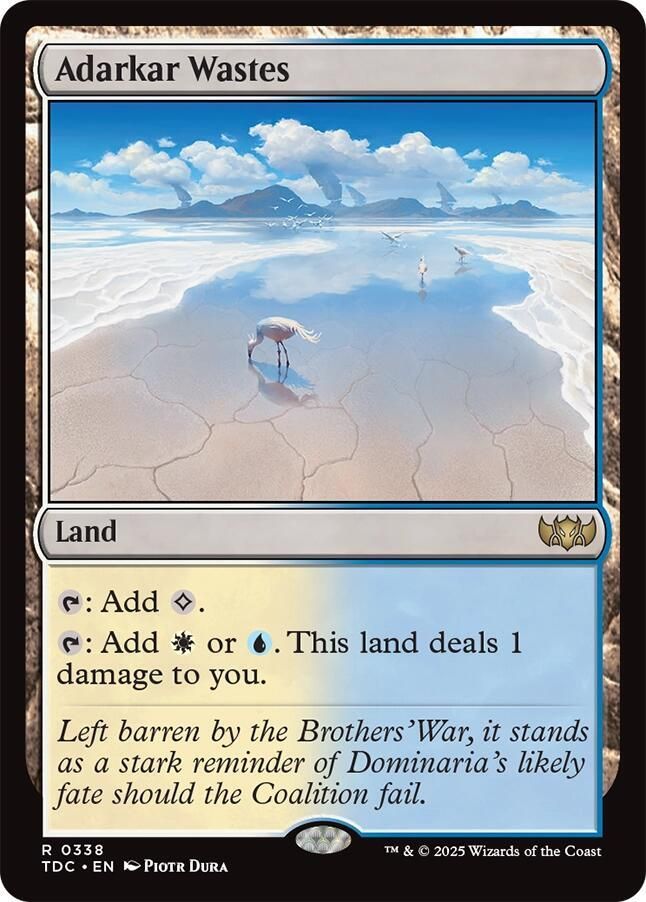 SJ Adarkar Wastes - Commander: Tarkir: Dragonstorm (TDC) Commander: Tarkir: Dragonstorm