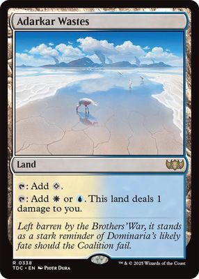 SJ Adarkar Wastes - Commander: Tarkir: Dragonstorm (TDC) Commander: Tarkir: Dragonstorm