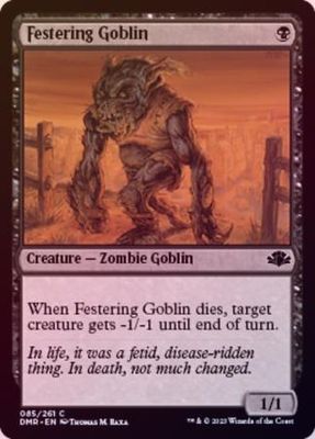 Festering Goblin 085/261 - Foil Dominaria Remastered Foil Singles