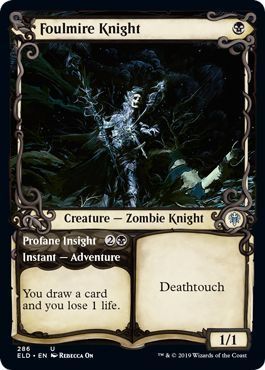 Foulmire Knight 286/269 - Alternate Showcase Throne of Eldraine Singles