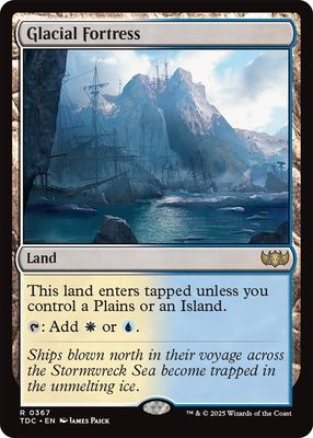 SJ Glacial Fortress - Commander: Tarkir: Dragonstorm (TDC) Commander: Tarkir: Dragonstorm
