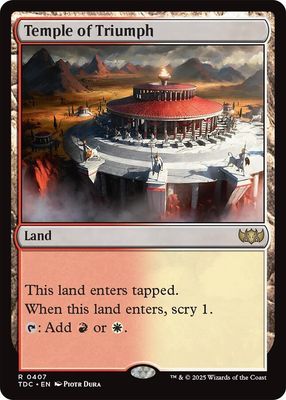 SJ Temple of Triumph - Commander: Tarkir: Dragonstorm (TDC) Commander: Tarkir: Dragonstorm