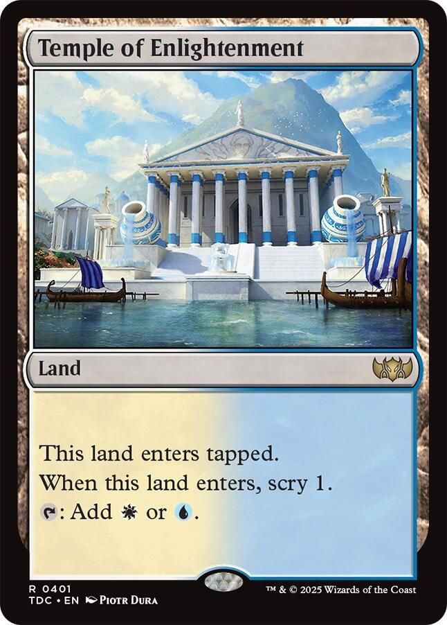 SJ Temple of Enlightenment - Commander: Tarkir: Dragonstorm (TDC) Commander: Tarkir: Dragonstorm