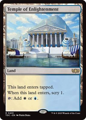 SJ Temple of Enlightenment - Commander: Tarkir: Dragonstorm (TDC) Commander: Tarkir: Dragonstorm