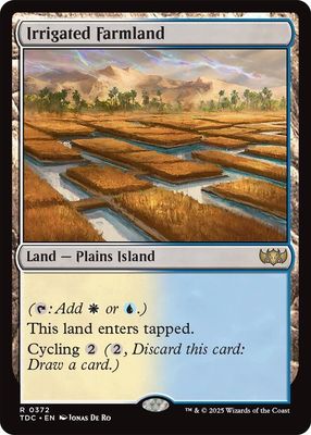 SJ Irrigated Farmland - Commander: Tarkir: Dragonstorm (TDC) Commander: Tarkir: Dragonstorm
