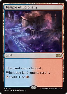 SJ Temple of Epiphany - Commander: Tarkir: Dragonstorm (TDC) Commander: Tarkir: Dragonstorm