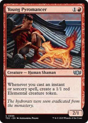 SJ Young Pyromancer - Commander: Tarkir: Dragonstorm (TDC) Commander: Tarkir: Dragonstorm