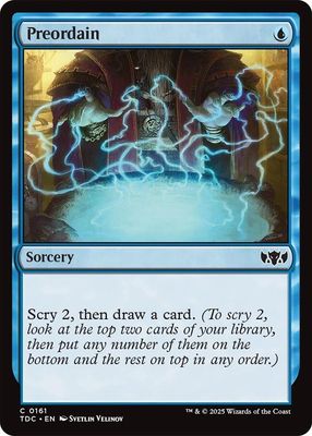 SJ Preordain - Commander: Tarkir: Dragonstorm (TDC) Commander: Tarkir: Dragonstorm