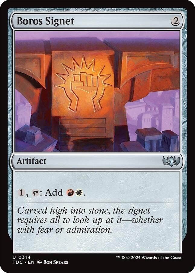 SJ Boros Signet - Commander: Tarkir: Dragonstorm (TDC) Commander: Tarkir: Dragonstorm