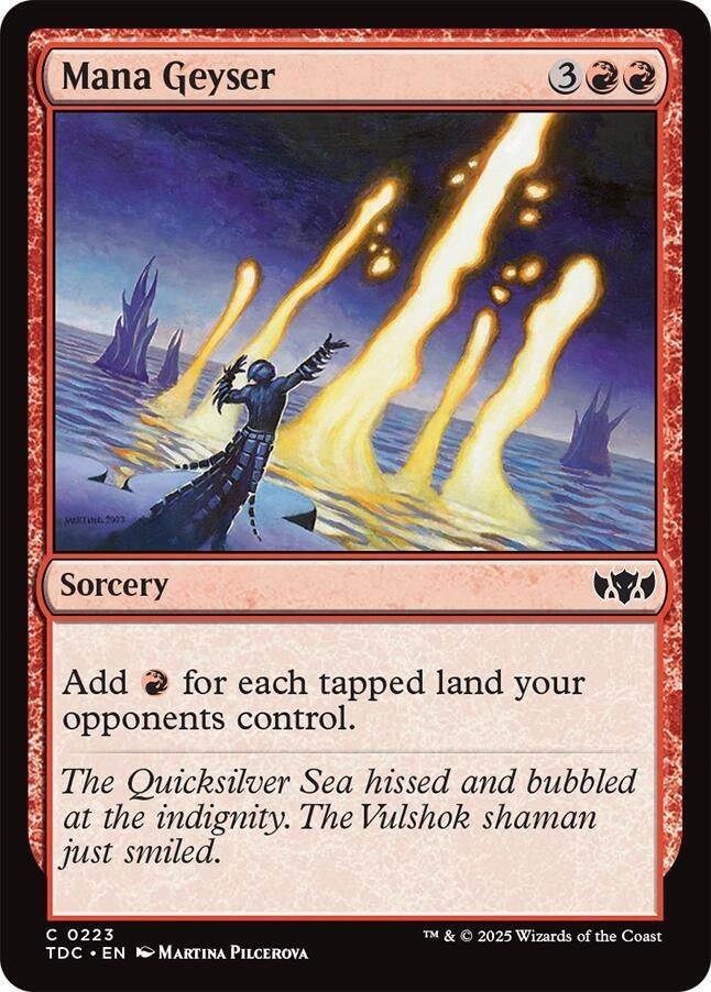 SJ Mana Geyser - Commander: Tarkir: Dragonstorm (TDC) Commander: Tarkir: Dragonstorm