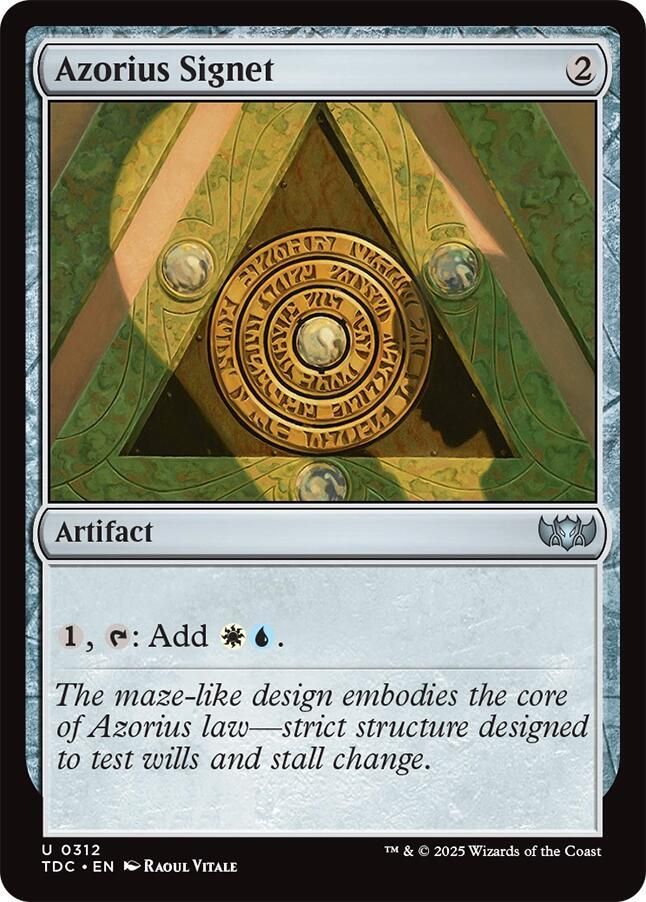 SJ Azorius Signet - Commander: Tarkir: Dragonstorm (TDC) Commander: Tarkir: Dragonstorm