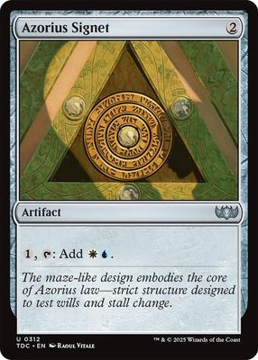 SJ Azorius Signet - Commander: Tarkir: Dragonstorm (TDC) Commander: Tarkir: Dragonstorm