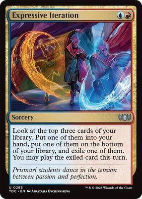 SJ Expressive Iteration - Commander: Tarkir: Dragonstorm (TDC) Commander: Tarkir: Dragonstorm
