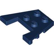 PIEZA LEGO AZUL Dark Blue Wedge, Plate 3 x 4 with Stud Notches Dubai