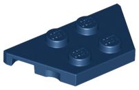 PIEZA LEGO AZUL Dark Blue Wedge, Plate 2 x 4 Dubai