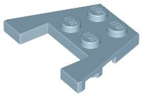 PIEZA LEGO AZUL Sand Blue Wedge, Plate 3 x 4 with Stud Notches Dubai