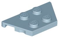 PIEZA LEGO AZUL Sand Blue Wedge, Plate 2 x 4 Dubai