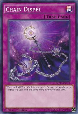 Chain Dispel - MP15-EN118 - Common 1st Edition Yu-Gi-Oh! 2015 Mega-Tins [MP15]