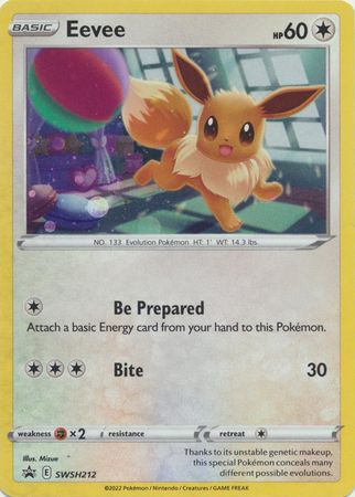 SJ Eevee - SWSH212 - Promo Pokemon Sword &amp; Shield Promos