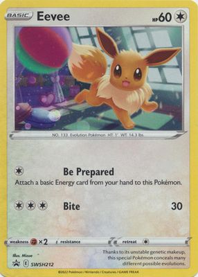 SJ Eevee - SWSH212 - Promo Pokemon Sword &amp; Shield Promos