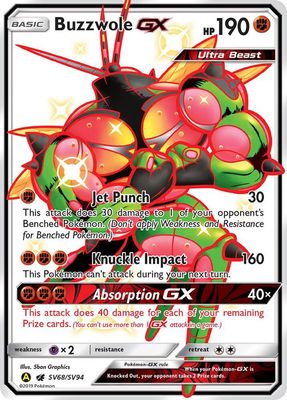 SJ Buzzwole GX - Hidden Fates: Shiny Vault (HIF:SV) Hidden Fates: Shiny Vault