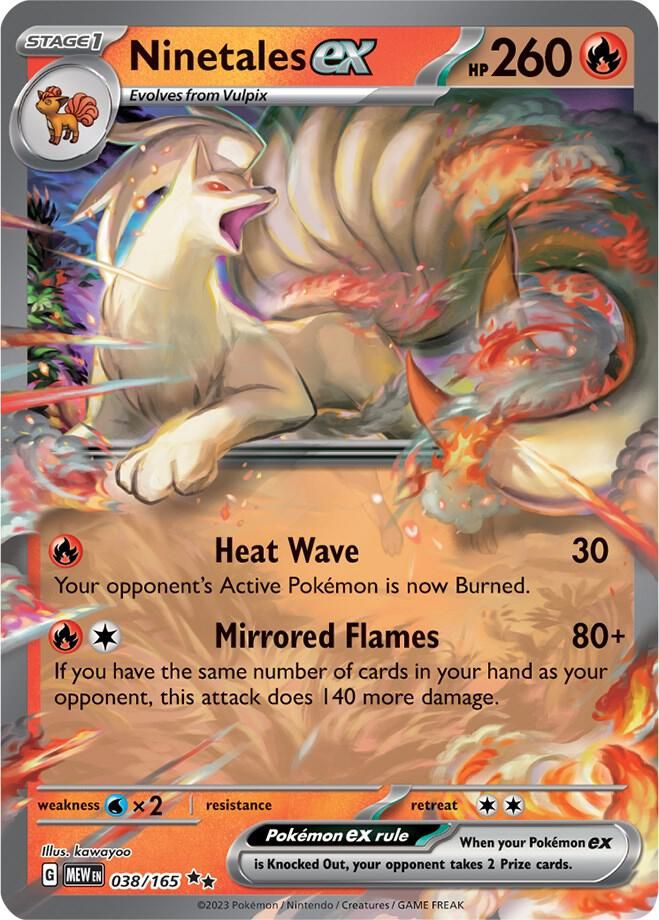 SJ Ninetales ex - 038/165 - SV: Scarlet &amp; Violet 151 (MEW) SV: Scarlet &amp; Violet 151