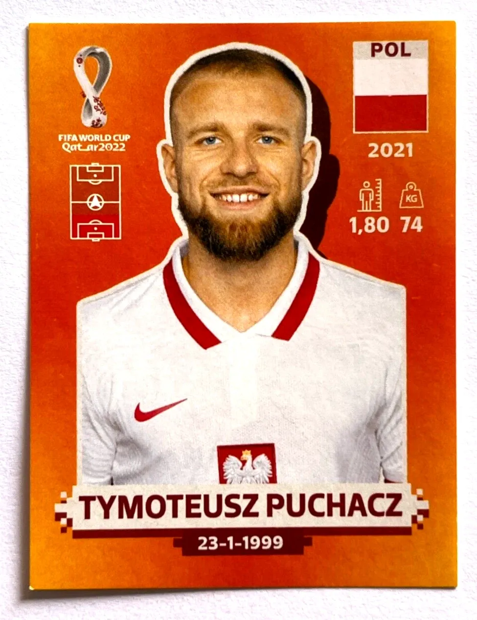 TYMOTEUSZ PUCHACZ  Panini 2022 Copa Mundial de la FIFA Qatar  POL 8