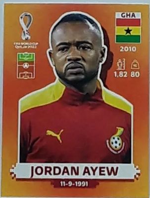 jordan ayew Panini Qatar Copa Mundial 2022 GHA17