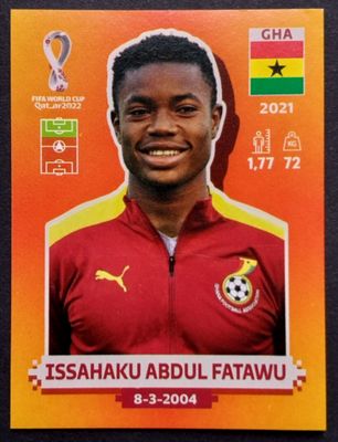 ISSAHAKU FATAWU 2022 FIFA WC Qatar PANINI Sticker  GHA 18