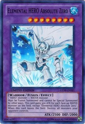 SJ Elemental Hero Absolute Zero - GENF-ENSE1 - Super Rare Yu-Gi-Oh! Promo Cards