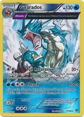 SJ Gyarados - 21/98 - Full Art Holo Rare Reverse Holo XY: Ancient Origins Reverse Holo Singles