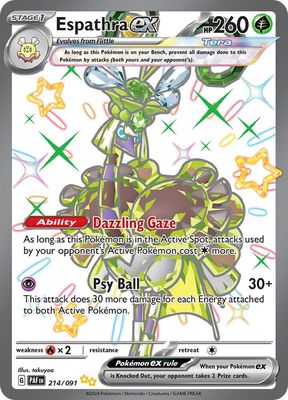 SJ Espathra ex - 214/091 - SV: Paldean Fates (PAF) SV: Paldean Fates