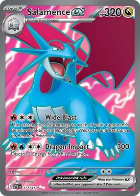 SJ Salamence ex - 177/159 - SV09: Journey Together (JTG) SV09: Journey Together