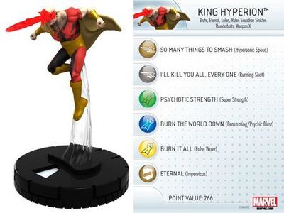 NELA King Hyperion #041a Invincible Iron Man Booster Set Marvel Heroclix Marvel: Invincible Iron Man