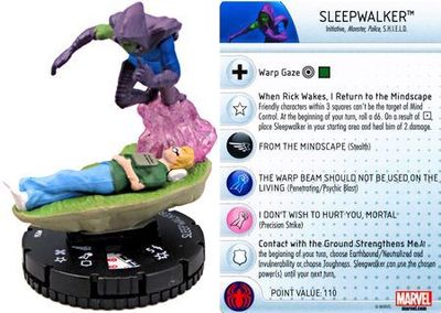 NELA Sleepwalker #056 Guardians of the Galaxy Booster Set Marvel Heroclix Guardians of the Galaxy Booster Set