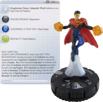 NELA Eradicator #033 Superman DC Heroclix Superman Booster Set Singles