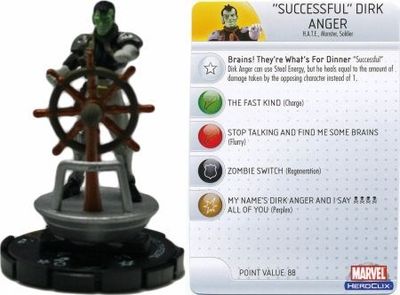 NELA Successful Dirk Anger #104 LE Captain America Marvel Heroclix Marvel: Captain America