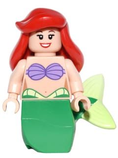 NELA Ariel Sirenita Lego Mini Figura Disney